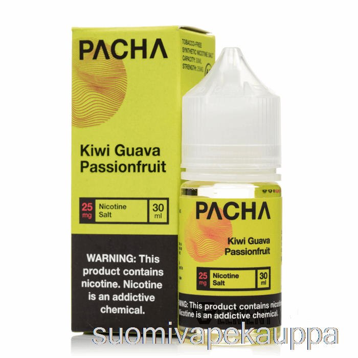 Vape Nesteet Kiivi Guava Passionhedelmä - Pacha Suolat - 30 Ml 25 Mg